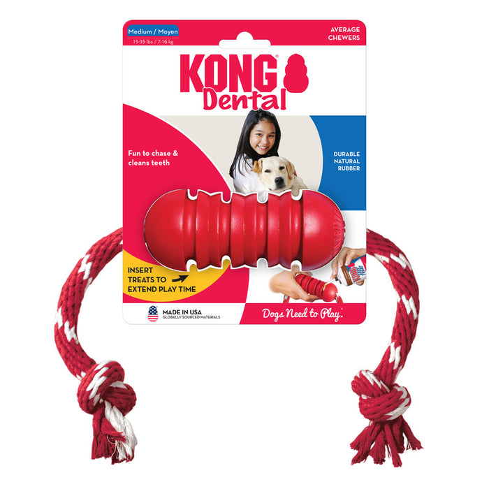 KONG Dental mit Seil.