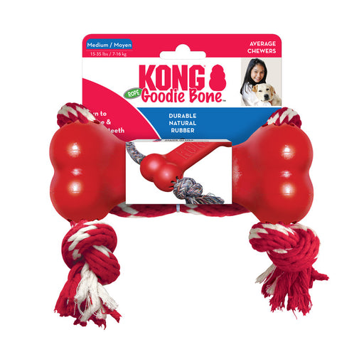 KONG Goodie Bone mit Seil.