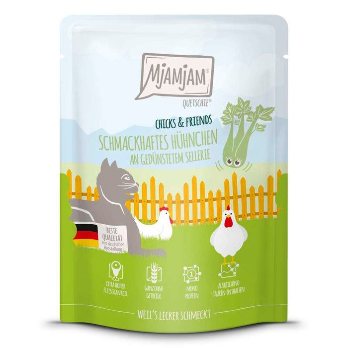 MjAMjAM Cat - Chicks+Friends Pouch 6x300g