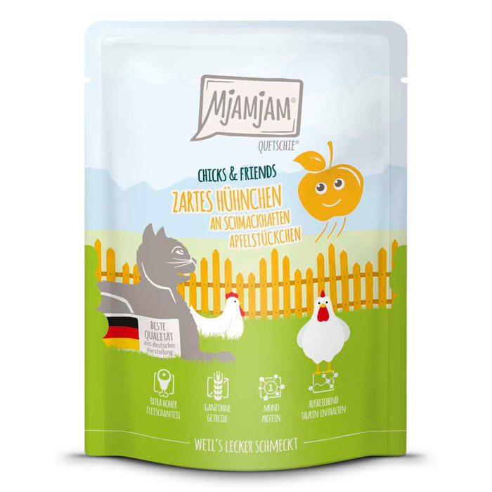 MjAMjAM Cat - Chicks+Friends Pouch 6x300g