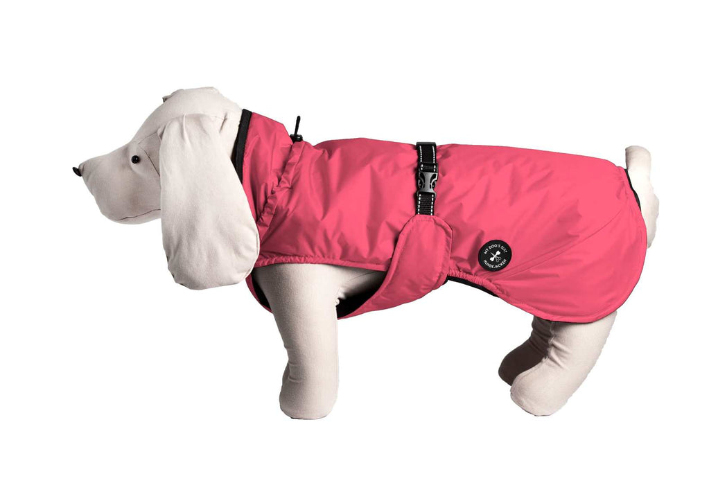 Hunderegenjacke mit Rückenöffnung "Blush Pink" - NEU
