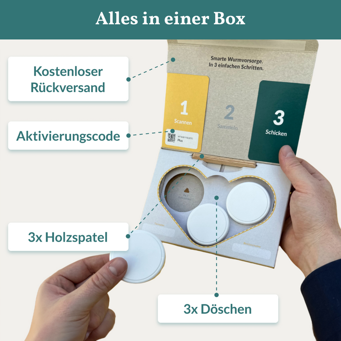 vetevo Wurmtest Plus Hund Sparpaket