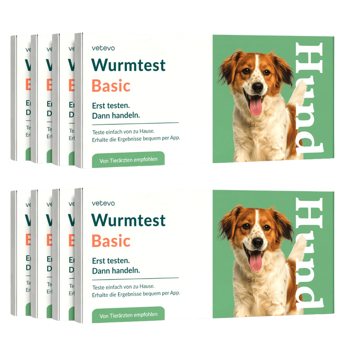 vetevo Wurmtest Basic Hund Sparpaket