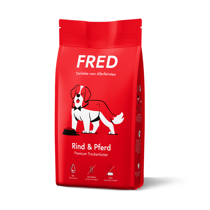 Premium Trockenfutter Rind & Pferd