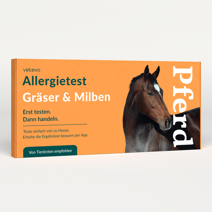 vetevo Allergietest - Gräser, Milben & Co. Pferd