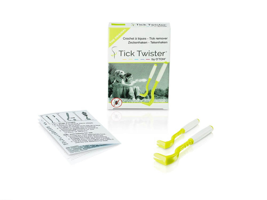 Tick Twister by OTom Zeckenhaken mit Silikongriff  Multicolor im Karton