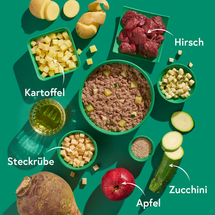 Hirsch mit Kartoffeln & Steckrüben