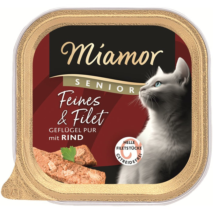 Miamor Schale Feines & Filet Senior 16x100g