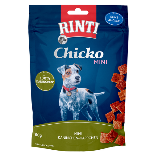 Rinti Snack Chicko Mini Kaninch.-Häppchen 12x60g.