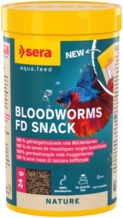 sera FD Rote Mückenlarven Nature