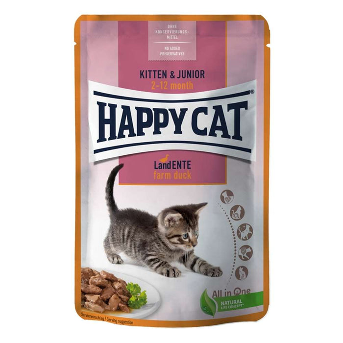 Happy Cat - Young Kitten Pouchbeutel 24x85g