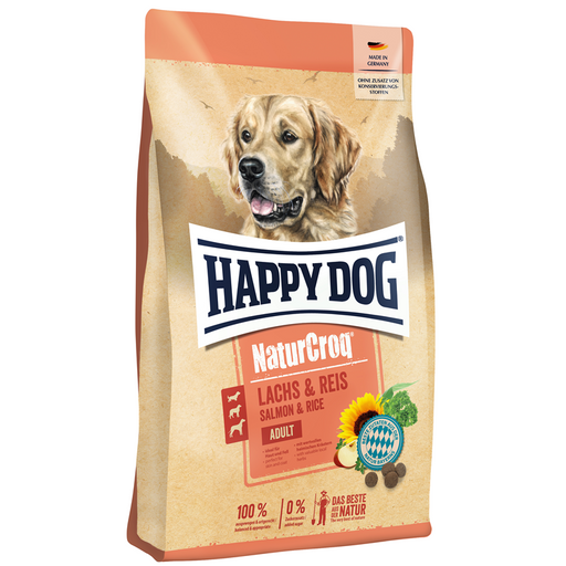 Happy Dog - NaturCroq Lachs & Reis.