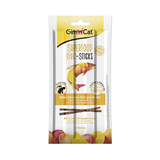 GimCat Superfood Duo-Sticks Lachs & Mango.