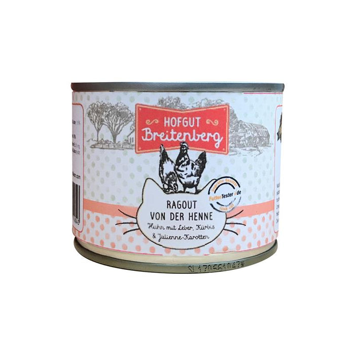 Hofgut Breitenberg Cat Ragout von der Henne Huhn 12x180g