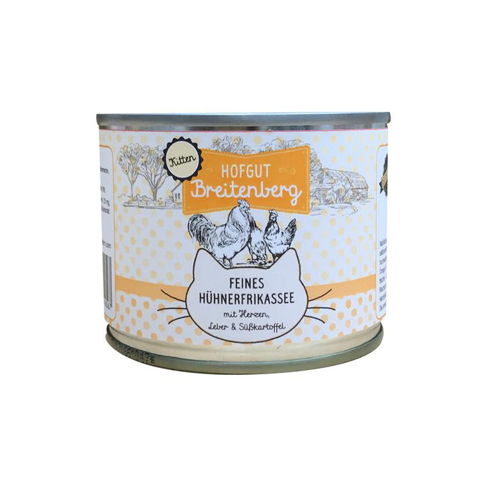 Hofgut Breitenberg Cat Kitten feines "Hühnerfrikasse" 12x180g