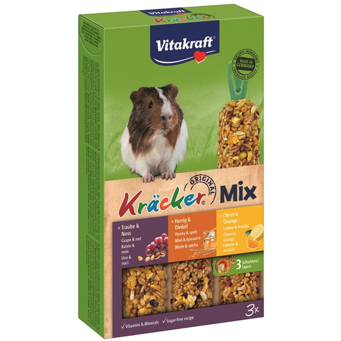 Vitakraft Nager Kräcker Mix Nuss, Honig & Citrus für Meerschweinchen