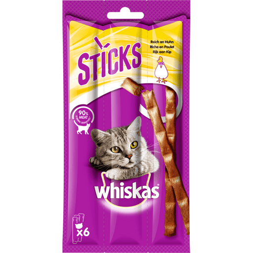 Whiskas Snack Sticks 6Stück.