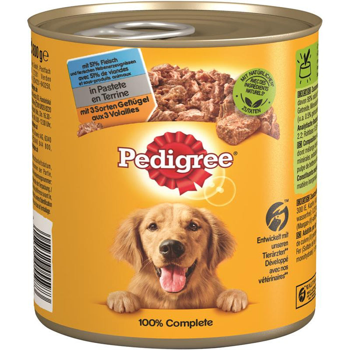 Pedigree Dose Adult 3 Sorten Geflügel.