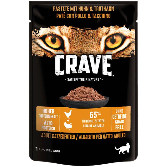 Crave Cat Pouchbeutel Pastete 24x85g.