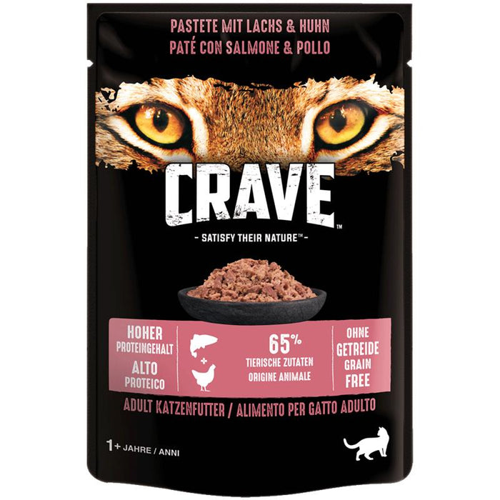 Crave Cat Frischbeutel Pastete 24x85g