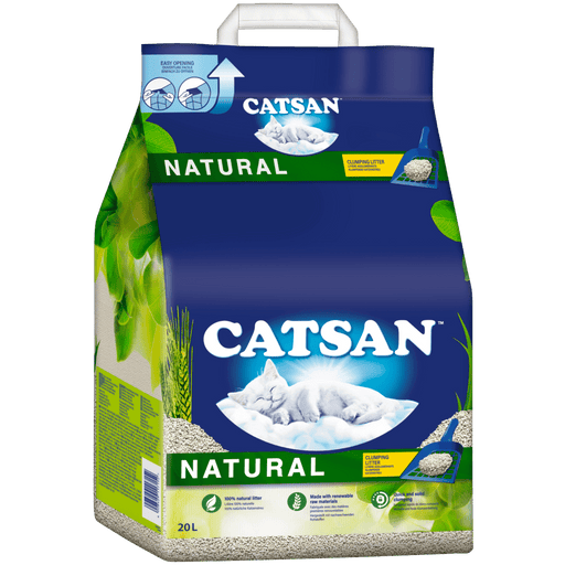 CATSAN Natural 20l - klumpendes Katzenstreu.