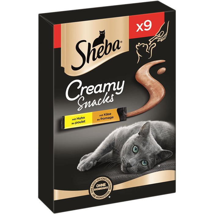 Sheba Snack Creamy mit Huhn & Käse 9x12g 7er Pack