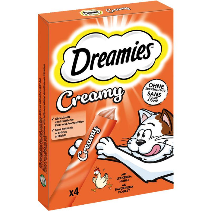 Dreamies Cat Snack Creamy M.P. 4 x 10g (11 Stück).