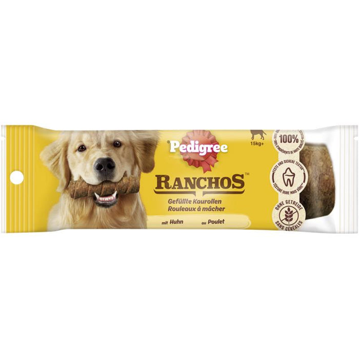Pedigree Ranchos Beutel Gefüllte Kaurolle Maxi 15x80g