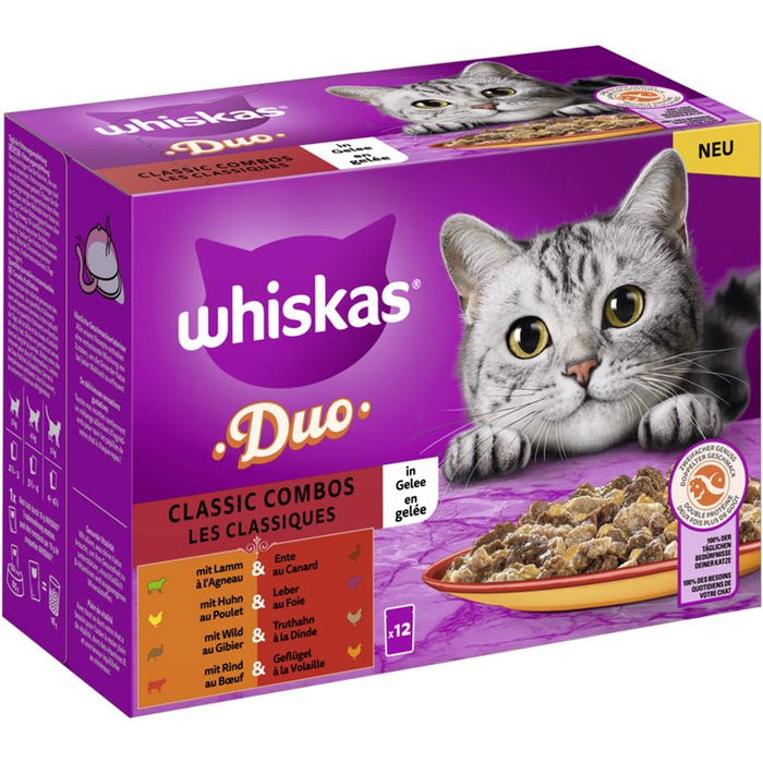 Whiskas Portionsbeutel Duo Multipack Classic Combos in Gelee