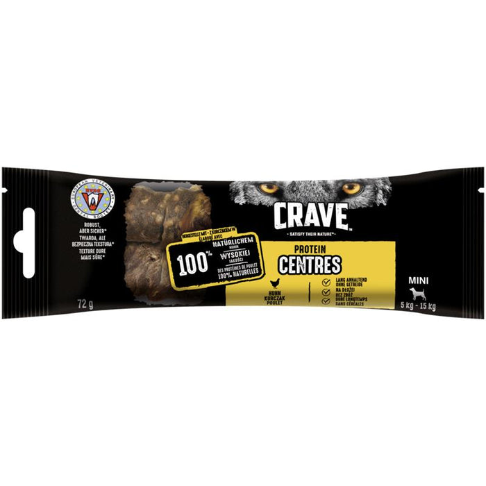 Crave Dog Snack Protein Centres Mini 72g.