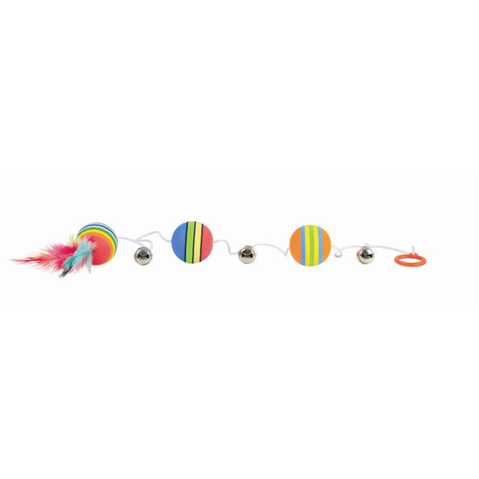 Trixie Rainbow Bälle am Gummiband 3,5 cm