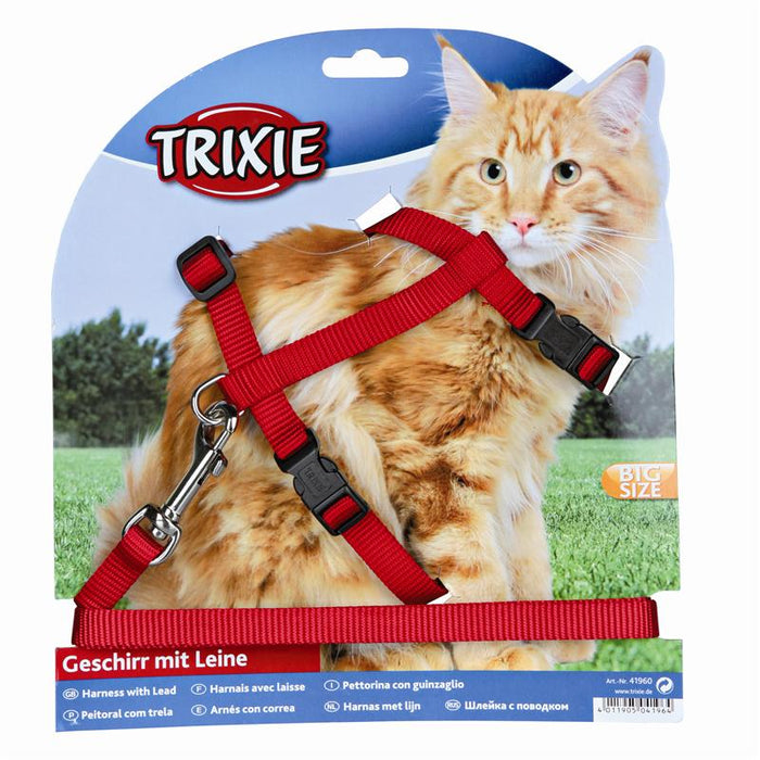 Trixie Katzengeschirr XL mit Leine 34 - 57cm/13mm