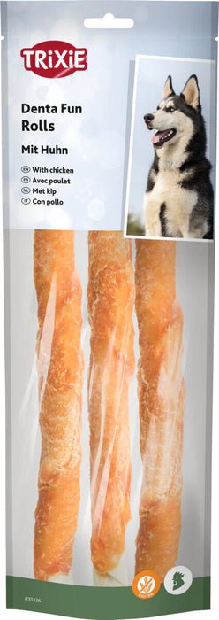 Trixie DentaFun Kaurollen Huhn 28cm/250g/3 Stück