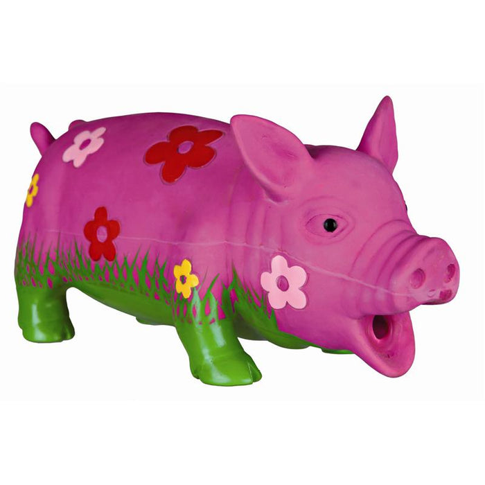 Trixie LatexSchwein Decor Blumen mit Original-Tierstimme