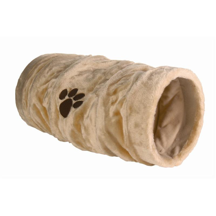 Spieltunnel, Plüsch, beige