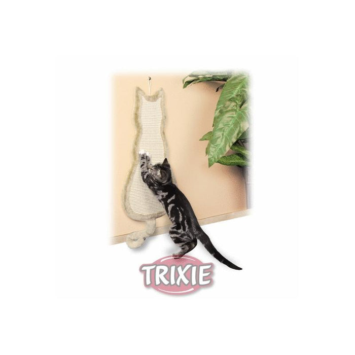 Trixie Kratzbrett Katzenform Plüsch 35x69cm