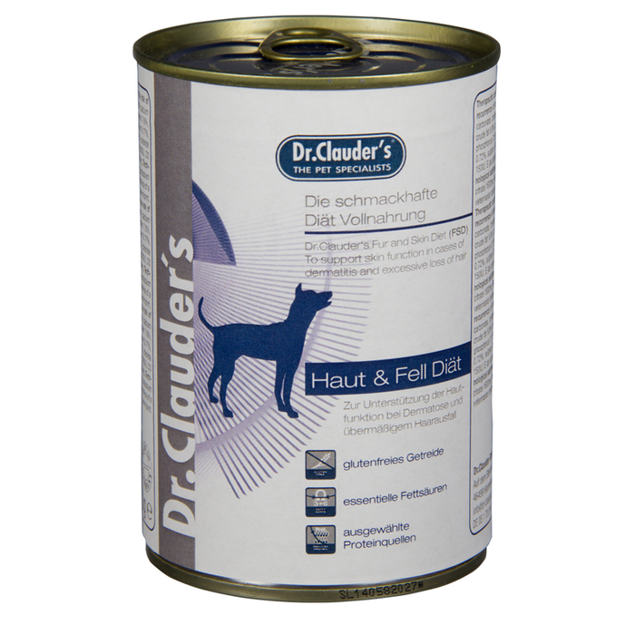 Dr. Clauder's Diät Hund FSD Haut&Felldiät 6x400g