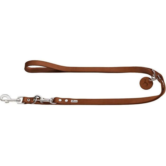 Hunter V-Leine Rindsleder cognac