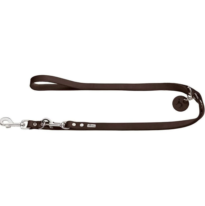 Hunter V-Leine Rindsleder dunkelbraun