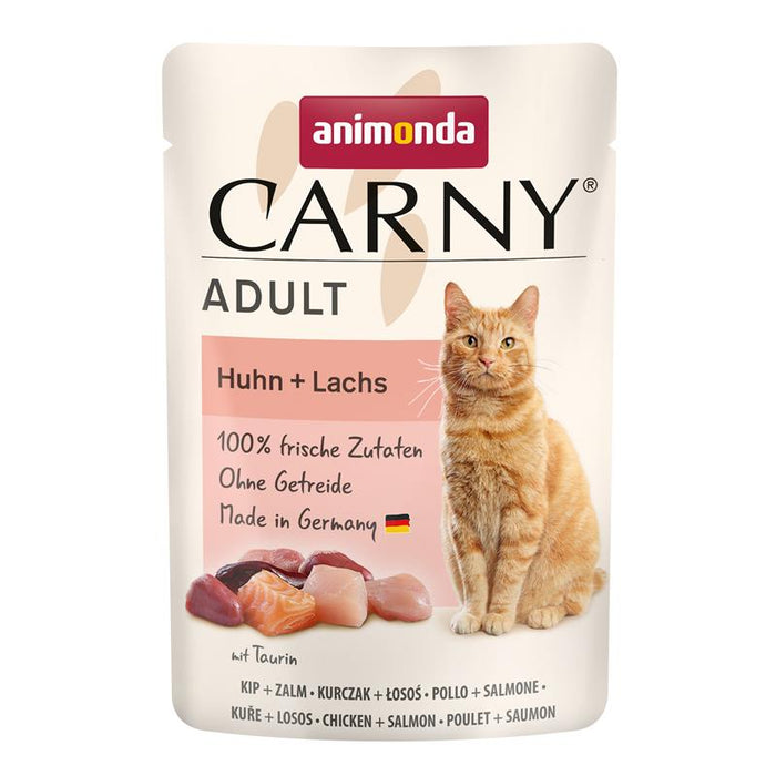 Animonda Cat Portionsbeutel Carny Adult Huhn Lachs 12x85g