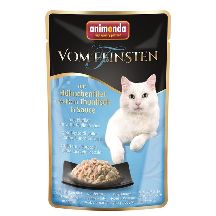 Animonda Cat Portionsbeutel vom Feinsten mit Hühnchenfilet & weißer Thunfisch 18x50g