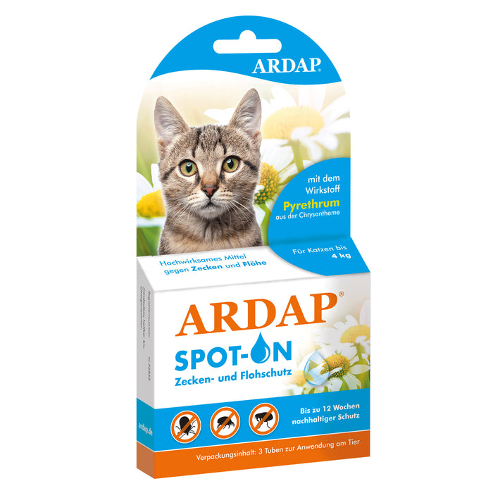 Ardap Spot-On für Katzen bis 4kg.