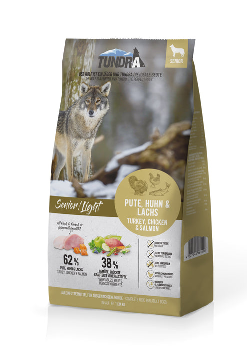 Tundra Dog - Trockenfutter Senior/Light Pute, Huhn & Lachs