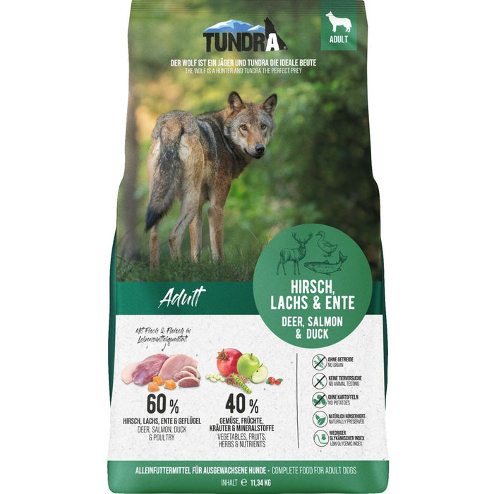 Tundra Dog - Trockenfutter Hirsch, Ente & Lachs