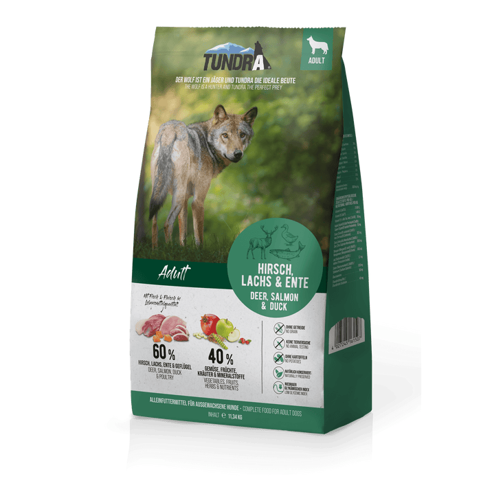 Tundra Hirsch, Ente & Lachs - Grizzly Creek Eco Bundle 2x11,34kg.