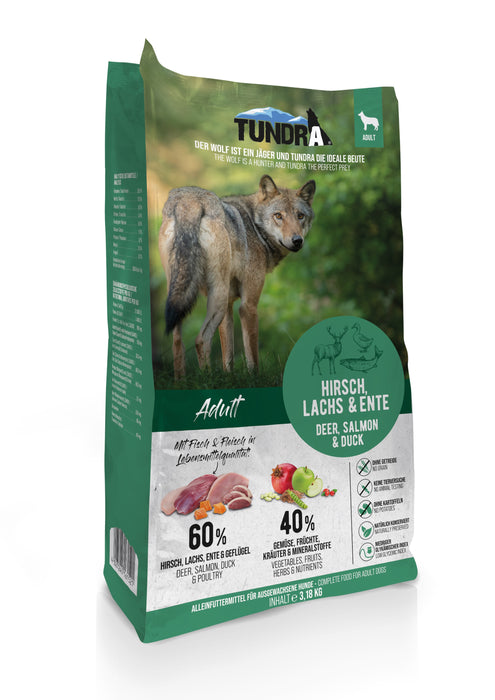 Tundra Dog - Trockenfutter Hirsch, Ente & Lachs