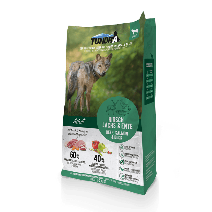 Tundra Hirsch, Ente & Lachs - Grizzly Creek Eco Bundle 2x3,18kg.