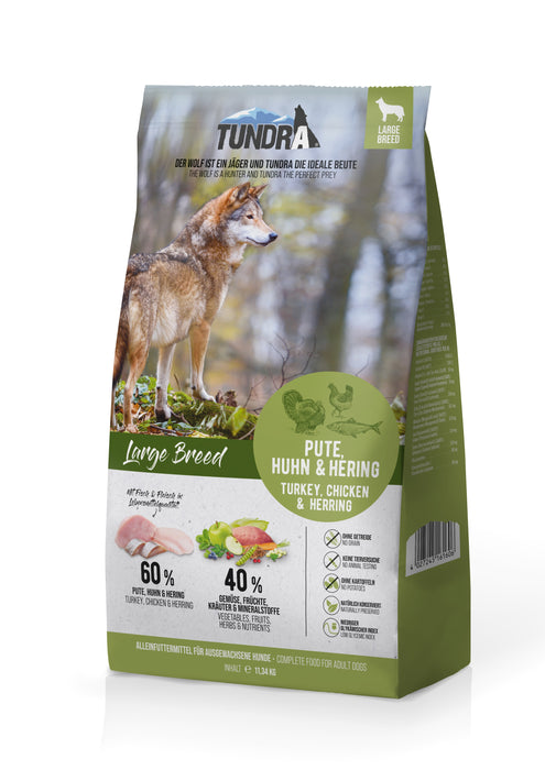 Tundra Dog Large Breed Pute Huhn & Hering