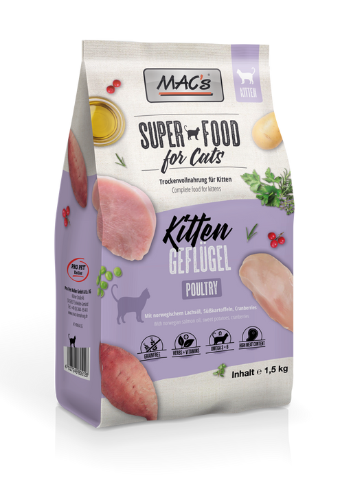 MAC's CAT Trockenfutter - Kitten Geflügel