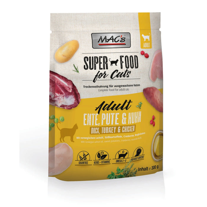 MAC's CAT Trockenfutter Adult - Ente, Pute & Huhn